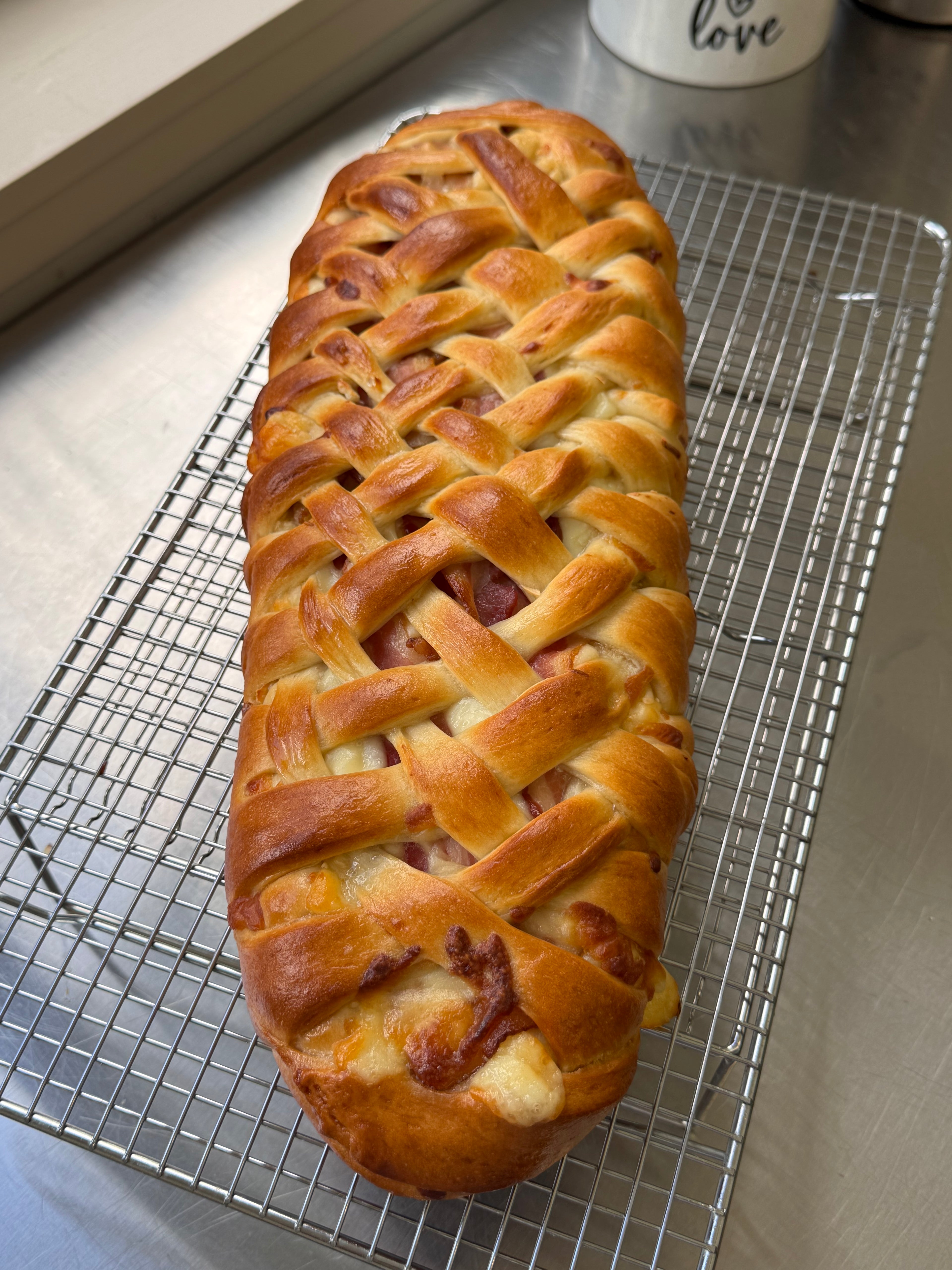 Pan de Plátano, Queso y Tocineta